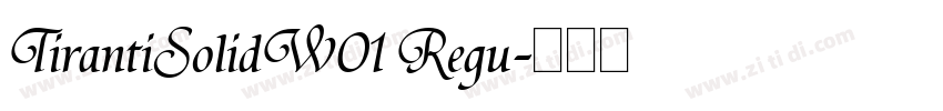 TirantiSolidW01 Regu字体转换